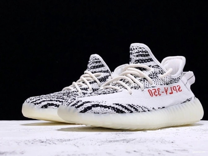 Black CP9654 White Zebra Boost Adidas V2 350 Yeezy 1123